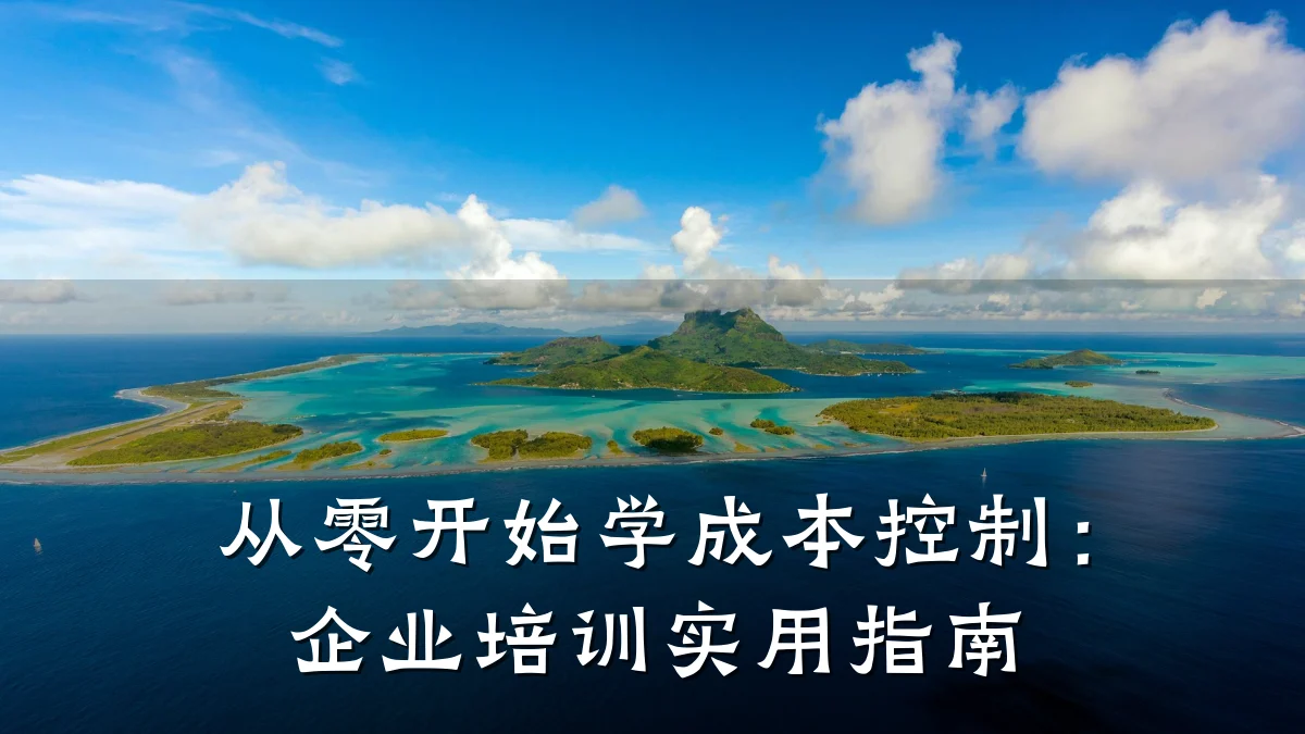 从零开始学成本控制:企业培训实用指南