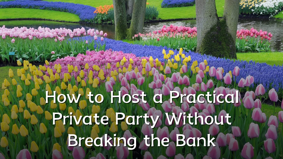 How to Host a Practical Private Party Without Breaking the Bank