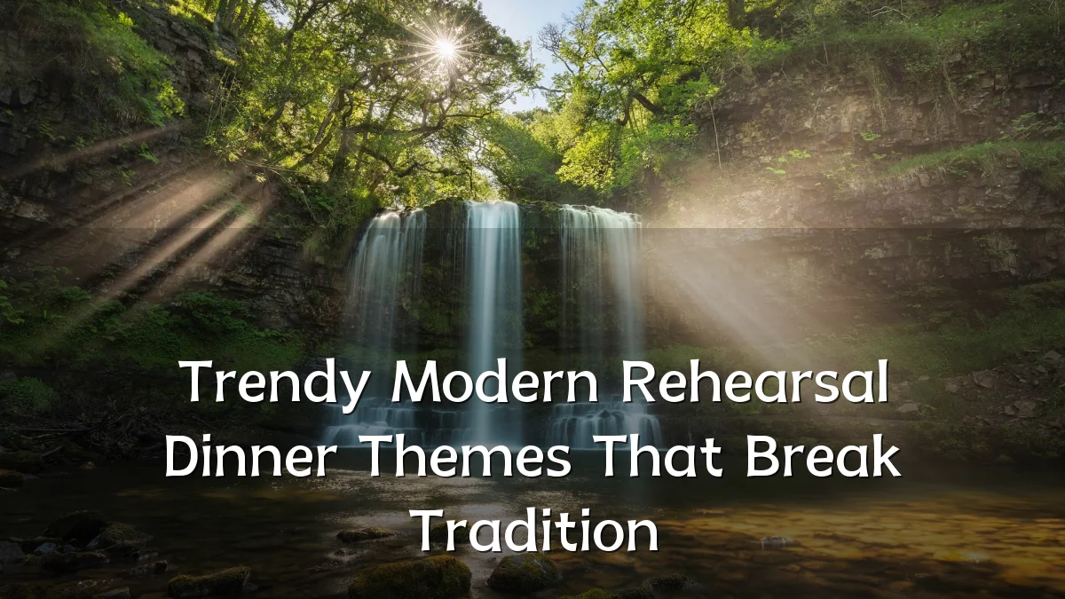 Trendy Modern Rehearsal Dinner Themes That Break Tradition