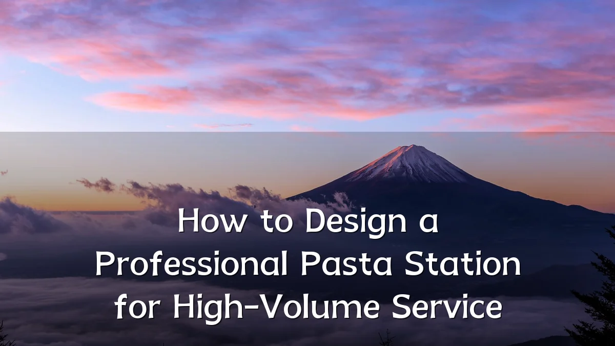 How to Design a Professional Pasta Station for High-Volume Service
