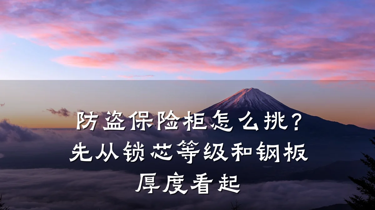 防盗保险柜怎么挑?先从锁芯等级和钢板厚度看起
